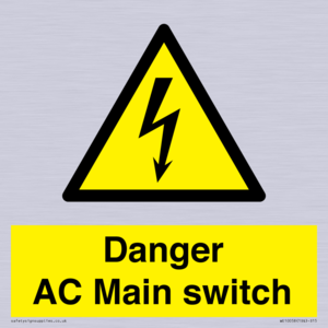 Danger AC Main switch 